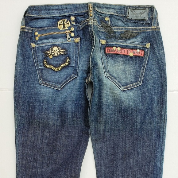 New ROBIN'S JEAN sz 29 Rock & Roll Straight Jeans - Picture 8 of 8